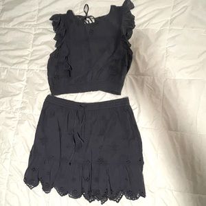 Aerie Two Piece skirt and blouse